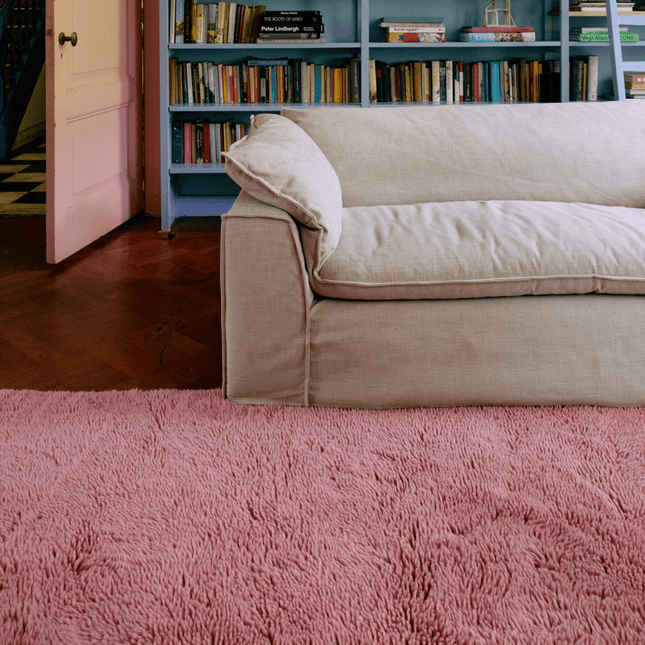 HKliving hoogpolig vloerkleed pink 150x240cm - Vloerkledenloods
