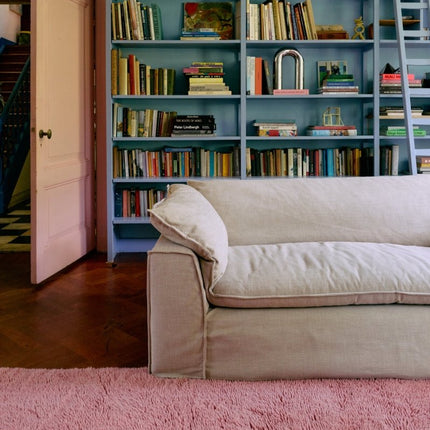 HKliving hoogpolig vloerkleed pink 150x240cm - Vloerkledenloods