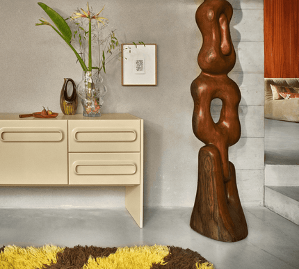 HKliving hoogpolig vloerkleed sunray 80x115cm - Vloerkledenloods