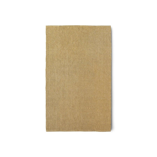 HKliving jute vloerkleed Mustard - Vloerkledenloods