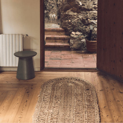 HKliving ovaal jute loper Soleil - Vloerkledenloods