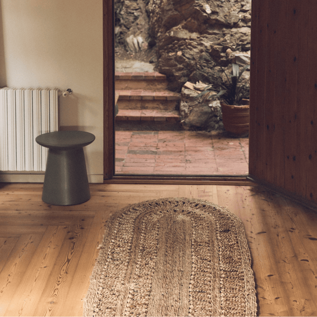 HKliving ovaal jute loper Soleil - Vloerkledenloods