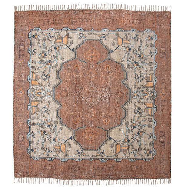 HKliving printed vloerkleed vierkant overtufted 250x250cm - Vloerkledenloods