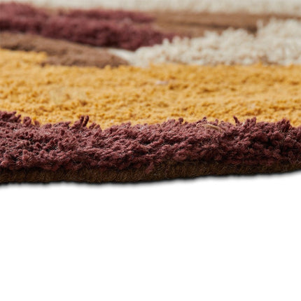 HKliving rond getuft vloerkleed Palm Beach 150cm - Vloerkledenloods