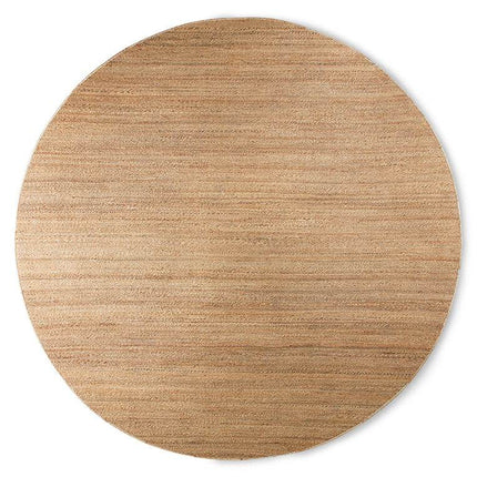 HKliving rond gewoven hennep vloerkleed 250cm - Vloerkledenloods