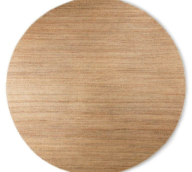 HKliving rond gewoven hennep vloerkleed 250cm - Vloerkledenloods