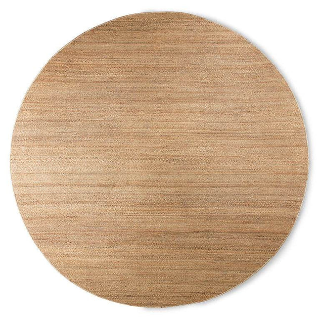 HKliving rond gewoven hennep vloerkleed 250cm - Vloerkledenloods