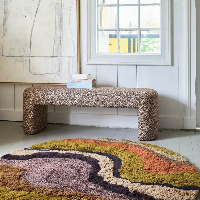 HKliving rond gewoven vloerkleed gradient 150cm - Vloerkledenloods