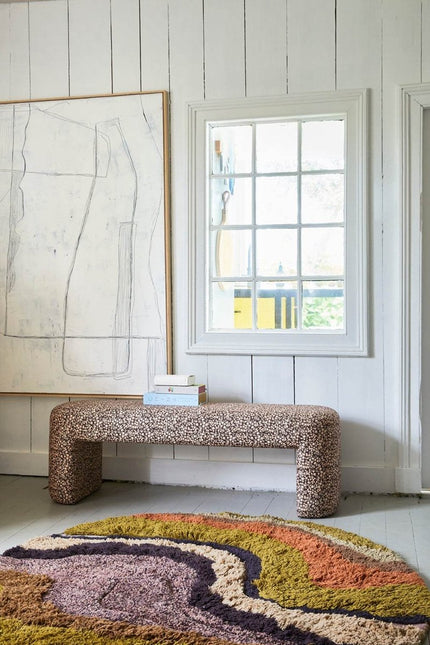 HKliving rond gewoven vloerkleed gradient 150cm - Vloerkledenloods