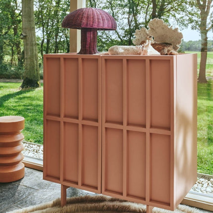 HKliving rond wollen vloerkleed creme 150cm - Vloerkledenloods