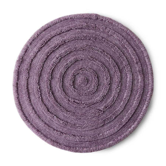 HKliving rond wollen vloerkleed lilac 150cm - Vloerkledenloods