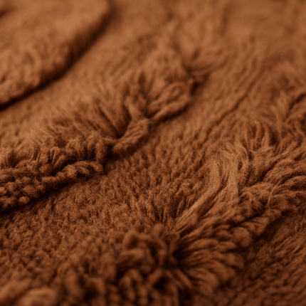HKliving rond wollen vloerkleed mahogany 150cm - Vloerkledenloods