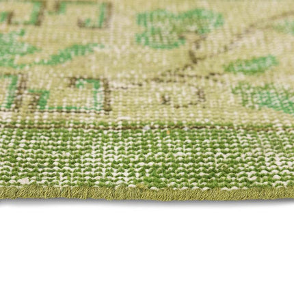 HKliving wol geknoopt vloerkleed groen 200x300cm - Vloerkledenloods