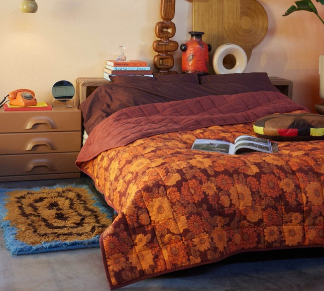 HKliving wollen vloerkleed funk 60x115cm - Vloerkledenloods