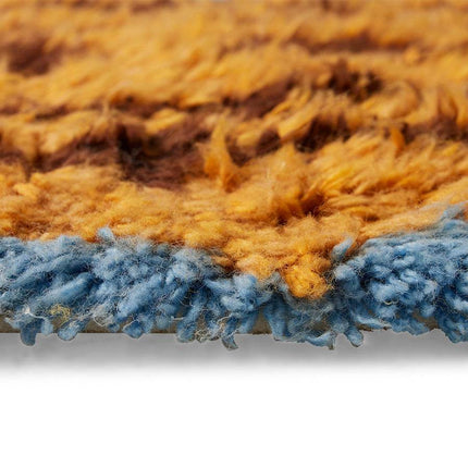 HKliving wollen vloerkleed funk 60x115cm - Vloerkledenloods