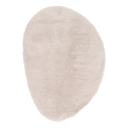 Hoogpolig Organisch vloerkleed Furr Stone beige - Interieur05 - Vloerkledenloods