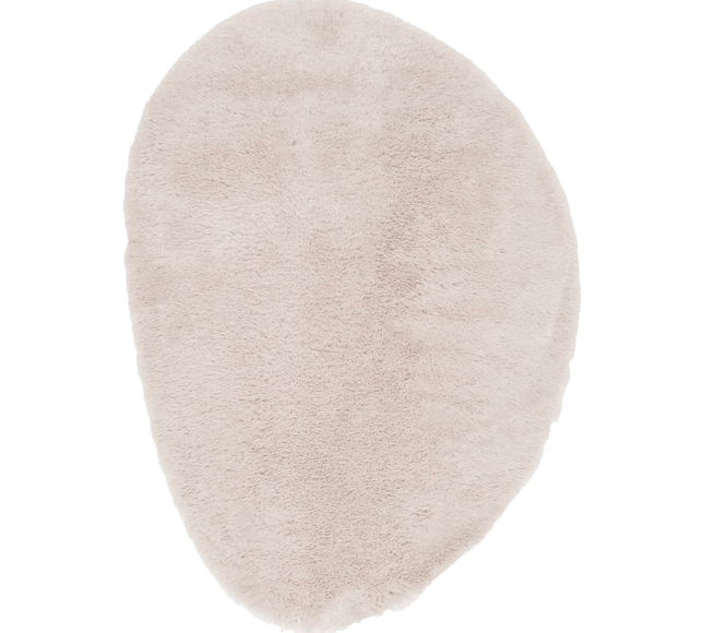 Hoogpolig Organisch vloerkleed Furr Stone beige - Interieur05 - Vloerkledenloods