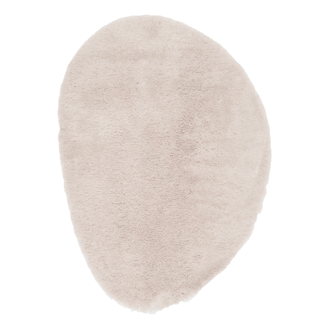 Hoogpolig Organisch vloerkleed Furr Stone beige - Interieur05 - Vloerkledenloods