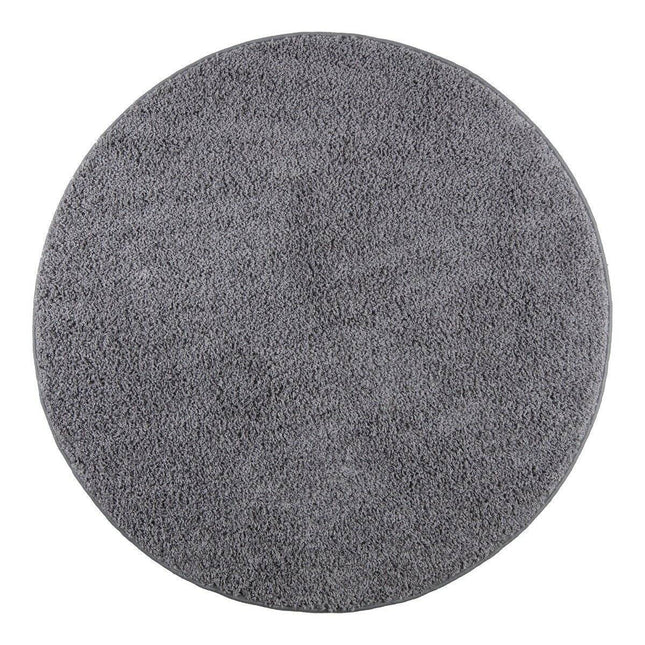 Hoogpolig Rond Vloerkleed Licht Grijs - Shaggy Collection - Vloerkledenloods