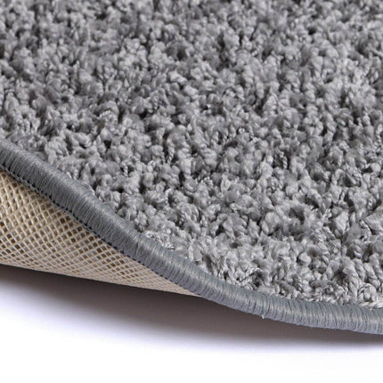Hoogpolig Rond Vloerkleed Licht Grijs - Shaggy Collection - Vloerkledenloods
