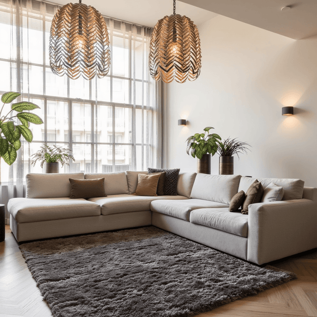 Hoogpolig vloerkleed Fender Antraciet/zwart - Vloerkledenloods