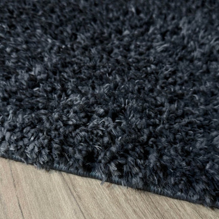 Hoogpolig vloerkleed Fender Antraciet/zwart - Vloerkledenloods