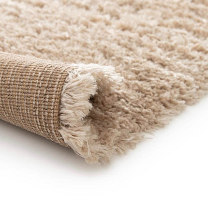 Hoogpolig vloerkleed Fender beige - Vloerkledenloods