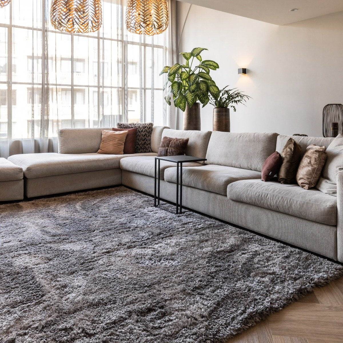 SUBEEN Woonkamer Vloerkleed, Slaapkamer Vloerkleed Moderne Woonkamer Tapijt Hoogpolig Vloerkleed Groot Antislip Vloerkleed voor Woonkamer Kinderkamer (zwart, 120x200cm SUBEEN Woonkamer Vloerkleed, Slaapkamer Vloerkleed Moderne Woonkamer Tapijt Hoogpolig Vloerkleed Groot Antislip Vloerkleed voor Woonkamer Kinderkamer (zwart, 120x200cm