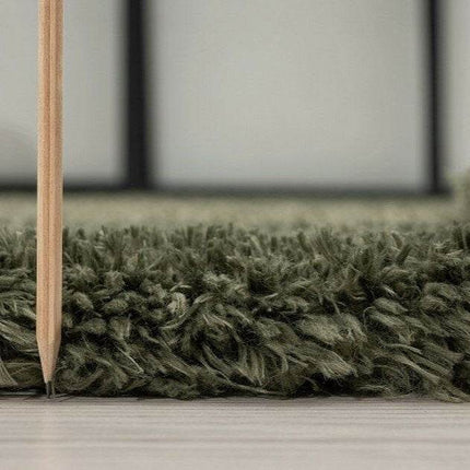 Hoogpolig vloerkleed Fender Groen - Vloerkledenloods