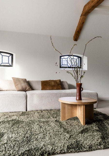 Hoogpolig vloerkleed Fender Groen - Vloerkledenloods