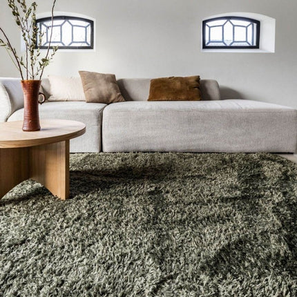Hoogpolig vloerkleed Fender Groen - Vloerkledenloods
