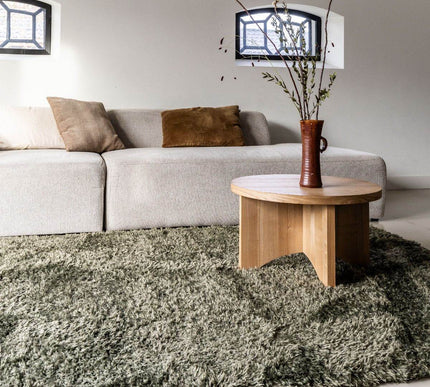 Hoogpolig vloerkleed Fender Groen - Vloerkledenloods