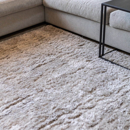 Hoogpolig vloerkleed Fender wit/creme - Vloerkledenloods
