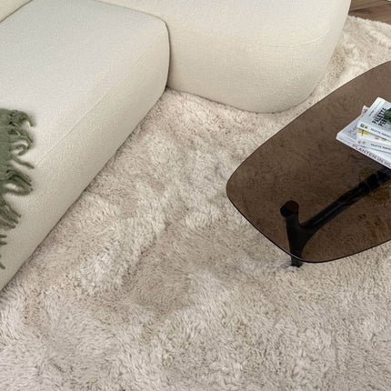 Hoogpolig vloerkleed Furr beige - Interieur05 - Vloerkledenloods