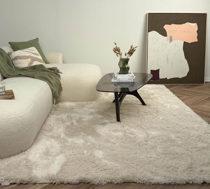 Hoogpolig vloerkleed Furr beige - Interieur05 - Vloerkledenloods