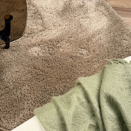 Hoogpolig vloerkleed Furr bruin - Interieur05 - Vloerkledenloods
