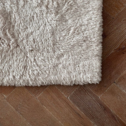 Hoogpolig vloerkleed Odelia beige/wit - Interieur05 - Vloerkledenloods