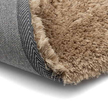 Hoogpolig vloerkleed Odelia bruin/taupe - Interieur05 - Vloerkledenloods