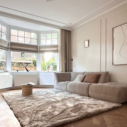 Hoogpolig vloerkleed Odelia stone - Interieur05 - Vloerkledenloods