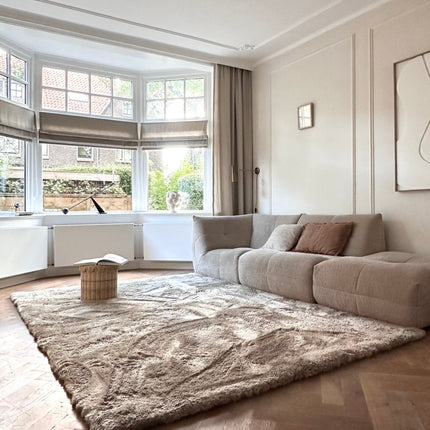 Hoogpolig vloerkleed Odelia stone - Interieur05 - Vloerkledenloods