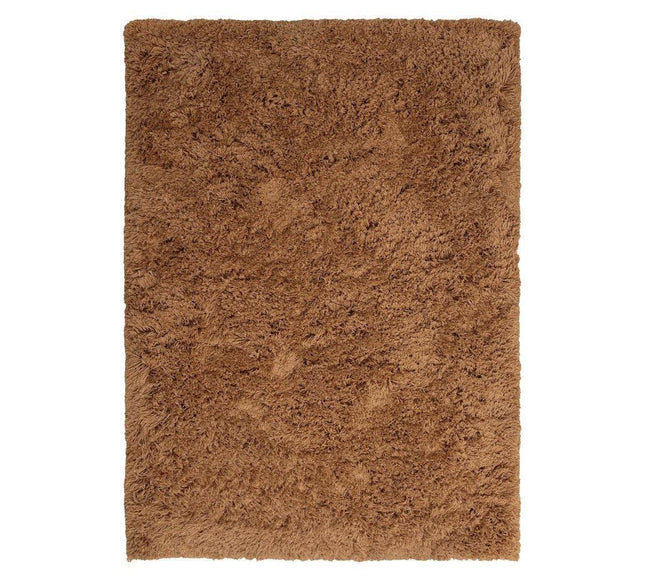 Hoogpolig Vloerkleed Pilo Bruin Polyester Interieur05 - Vloerkledenloods