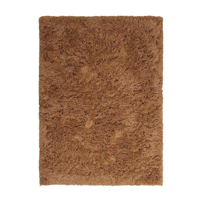 Hoogpolig Vloerkleed Pilo Bruin Polyester Interieur05 - Vloerkledenloods