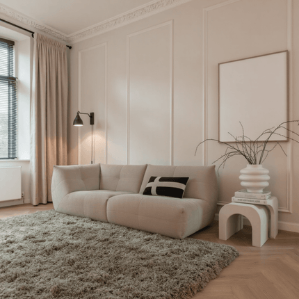 Hoogpolig vloerkleed Pilo groen polyester Interieur05 - Vloerkledenloods