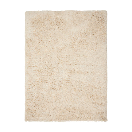 Hoogpolig Vloerkleed Pilo Ivoor Wit Polyester Interieur05