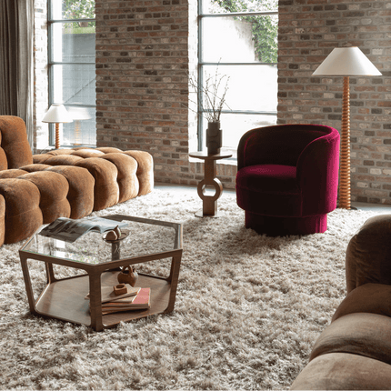 Hoogpolige vloerkleden - Dutchbone vloerkleed Hairy - Vloerkledenloods