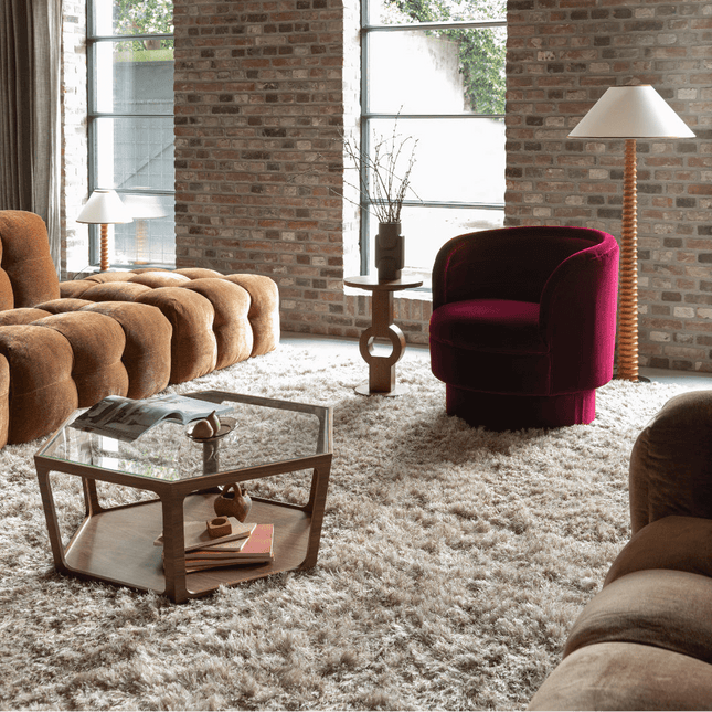 Hoogpolige vloerkleden - Dutchbone vloerkleed Hairy - Vloerkledenloods