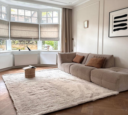 Hoogpolige Vloerkleden - Hoogpolig vloerkleed Furr beige - Interieur05 - Vloerkledenloods