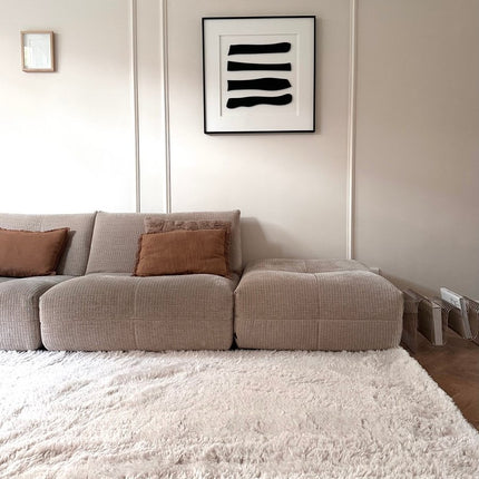 Hoogpolige Vloerkleden - Hoogpolig vloerkleed Furr beige - Interieur05 - Vloerkledenloods