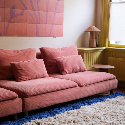 Hoogpolige Vloerkleden - Hoogpolig vloerkleed Pilo beige/blauw polyester Interieur05 - Vloerkledenloods