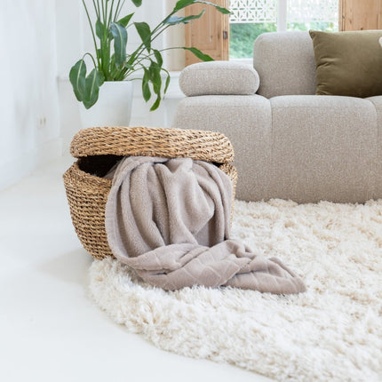 Hoogpolige Vloerkleden - Hoogpolig vloerkleed Pilo Contour Ivoor/Wit Polyester Interieur05 - Vloerkledenloods